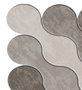 Conceptum Alfombra de pasillo Eugene V3 - 4665 - 2 Marrón 80 x 200 cm